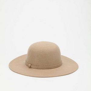 Vintage Tan Wool Floppy Hat